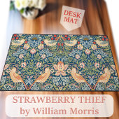 William Morris Desk Mats - Strawberry Thief Print Bureaumat