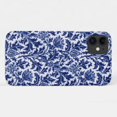 William Morris Distel Damast, Kobaltblauw & Wit Case-Mate iPhone Case (Achterkant (horizontaal))