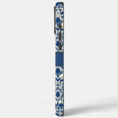 William Morris Distel damast Kobaltblauw & Wit Case-Mate iPhone Case (Achterkant / Links)