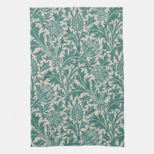 William Morris Distel Sagegroen Patroon Theedoek