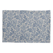 William Morris Distel Salie Blauw Patroon Kussensloop (Achterkant)
