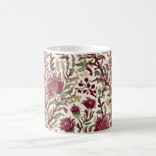William Morris Distelbloem dieprood Koffiemok
