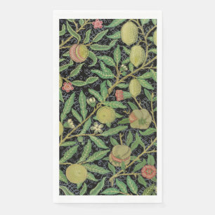 William Morris Donkere Granaatappel Fruit Patroon Servet
