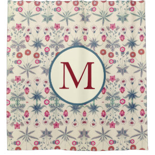 William Morris Douchegordijn Met Initiaal