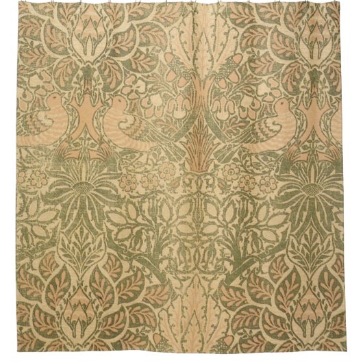 William Morris Dove en Roos Textile 1879 Douchegordijn (Voorkant)
