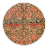 William * Morris Dragon en Peacock keramische knop (Voorkant)