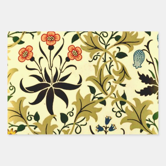 William Morris drie  patronen Inpakpapier Vel (Voorkant 2)