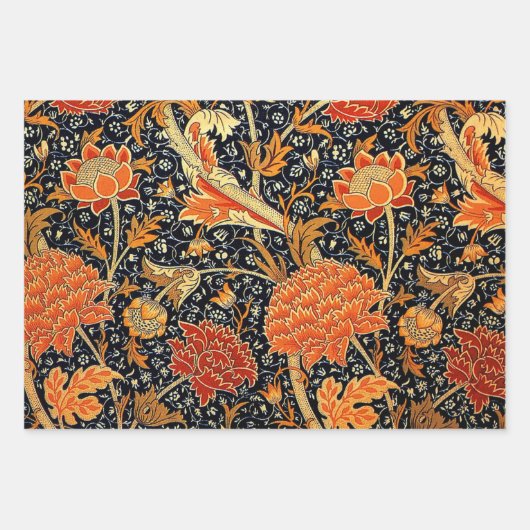 William Morris drie  patronen Inpakpapier Vel (Voorkant)