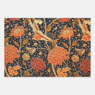William Morris drie  patronen Verpakking Inpakpapier Vel