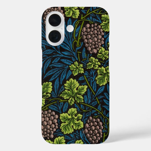 William Morris Druif & Wijnstok Rood Groen Blauw Case-Mate iPhone Case (Achterkant)