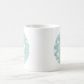 William Morris Druivenpatroon Teal Turquoise Koffiemok (Center)
