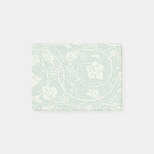 William Morris Druivenpatroon Teal Turquoise Post-it® Notes (Voorkant)