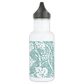 William Morris Druivenpatroon Teal Turquoise Waterfles (Links)