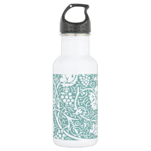 William Morris Druivenpatroon Teal Turquoise Waterfles