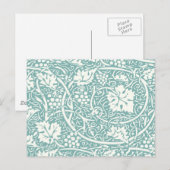 William Morris Druivenpatroon Turkoois Turquoise Briefkaart (Voorkant / Achterkant)