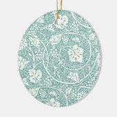 William Morris Druivenpatroon Turkoois Turquoise Keramisch Ornament (Links)