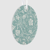William Morris Druivenpatroon Turkoois Turquoise Ornament (voorkant)