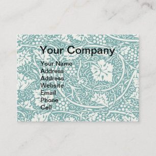 William Morris Druivenpatroon Turkoois Turquoise Visitekaartje