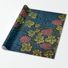 William Morris DRUIVENWIJN BLAUW Wrapping Paper Cadeaupapier
