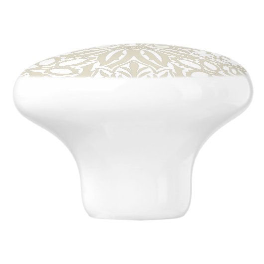 William Morris' duif en Roos keramische knop (Zijkant)