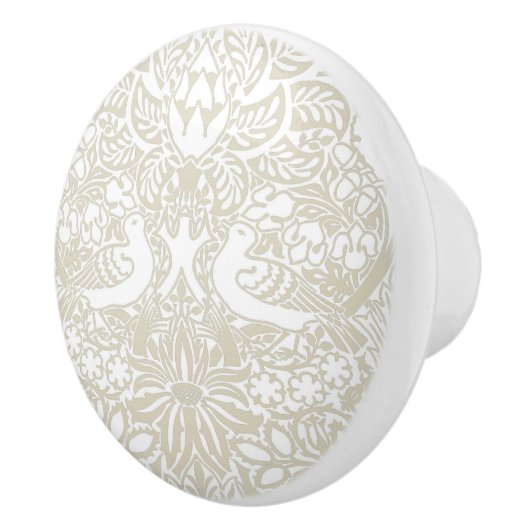 William Morris' duif en Roos keramische knop (Rechts)