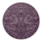 William Morris' duif en Roos keramische knop (Voorkant)