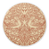 William Morris' duif en Roos keramische knop (Voorkant)