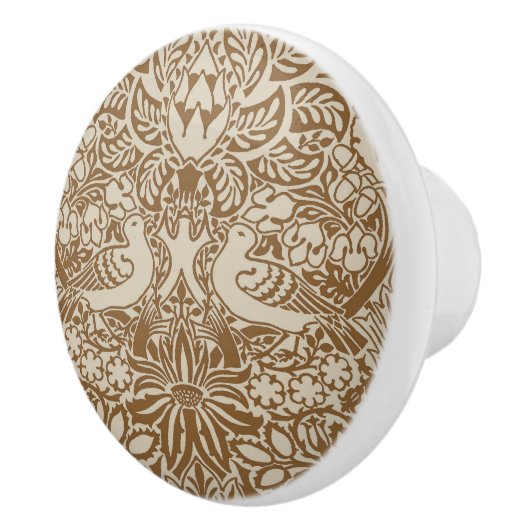 William Morris' duif en Roos keramische knop (Rechts)