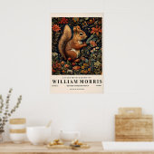 William Morris Eekhoornprint Botanisch Poster (Keuken)