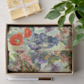 WILLIAM MORRIS, EEN PEACOCK, EEN FLORAL WEEFSELPAP TISSUEPAPIER (Geschenk)