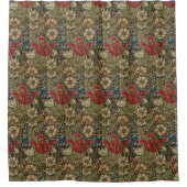 William Morris  Elegant Bloemenpatroon Douchegordijn (Voorkant)