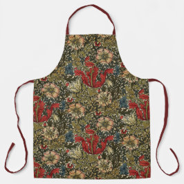 William Morris  Elegant Bloemenpatroon Schort