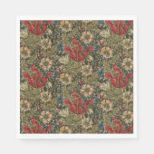 William Morris  Elegant Bloemenpatroon Servet (Voorkant)