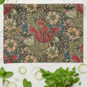 William Morris  Elegant Bloemenpatroon Theedoek (Gevouwen)
