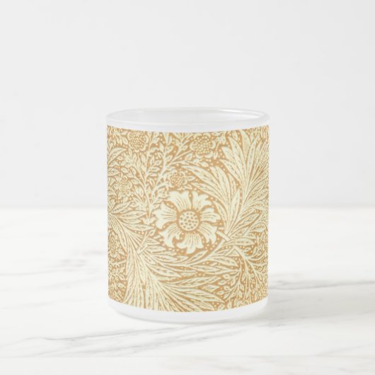 William Morris elegant bloempatroon Matglas Koffiemok (Center)