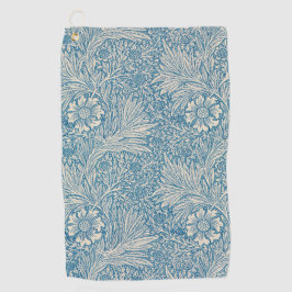 William Morris - Elegant Blue Marigold Golfhanddoek