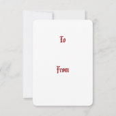 William Morris Elegant Holiday Gift Enclosure Kaar Kaart (Achterkant)