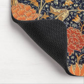 William Morris - Elegant Oranje Floral Pattern Muismat (Hoek)