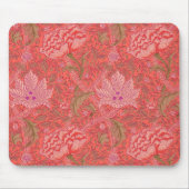 William Morris - Elegant Red & Pink Floral Muismat (Voorkant)