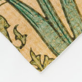 William Morris Elegant Roos Patroon Fleece Deken (Hoek)