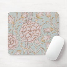 William Morris, Elegant Roze Wilde Tulpen Zacht Bl