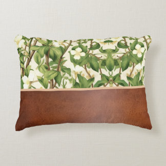 William Morris Elegant Witte & Groene Bloemboom Accent Kussen