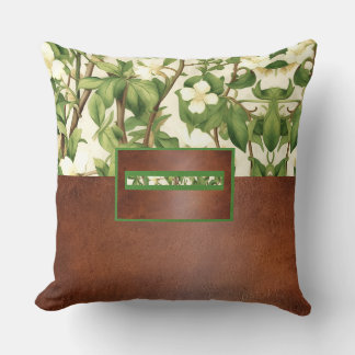 William Morris Elegant Witte & Groene Bloemboom Kussen