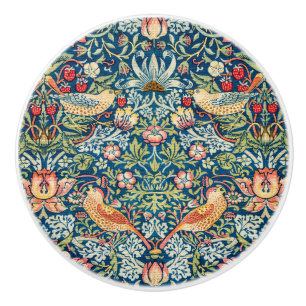 William Morris elegante blauwe kleur Keramische Knop