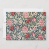 William Morris elegante rustieke Brunch uitnodigin Kaart (Achterkant)