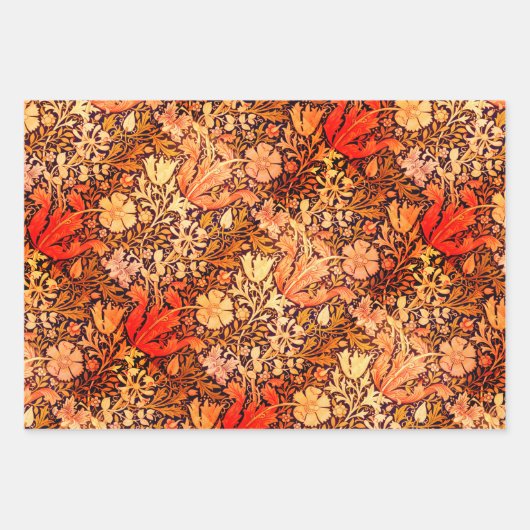 William Morris en Agra in het rood Inpakpapier Vel (Voorkant 2)