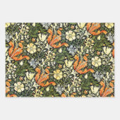 William Morris en Agra in het rood Inpakpapier Vel (Voorkant)