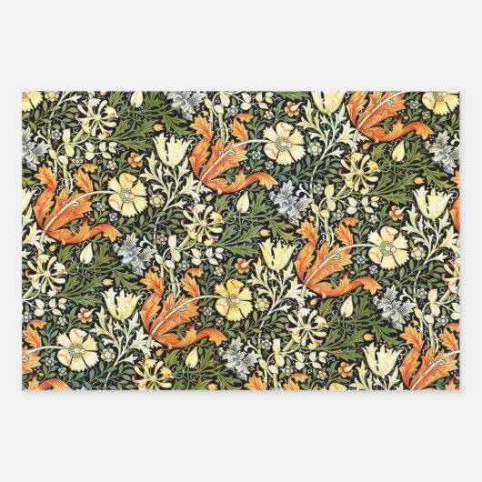 William Morris en Agra in het rood Inpakpapier Vel (Voorkant)