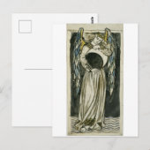 William Morris  Engel Briefkaart (Voorkant / Achterkant)