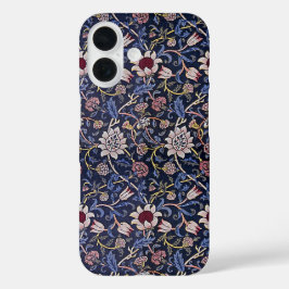 William Morris Evenlode Flower Pattern iPhone 16 Hoesje
